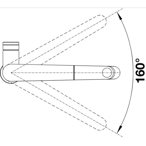 Смеситель Blanco PANERA-S 521547 нержавеющая сталь