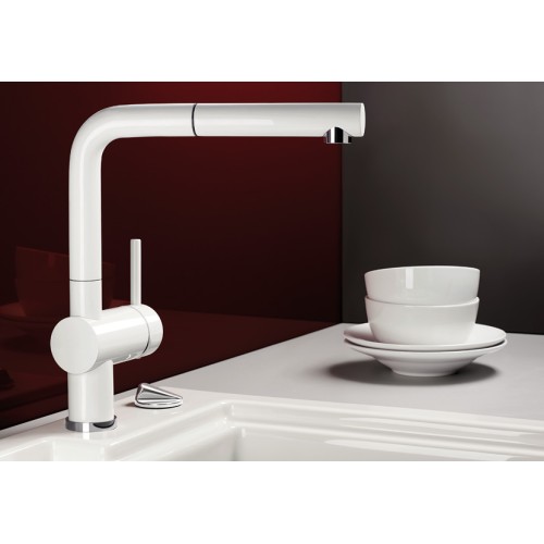 Смеситель Blanco Linus-S керамика серый алюминий