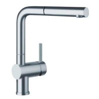 Смеситель Blanco Linus-S рычаг справа нержавеющая сталь