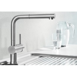Смеситель Blanco Linus-S рычаг справа хром