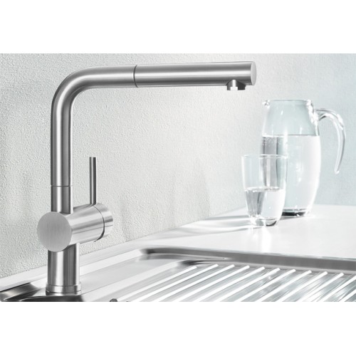 Смеситель Blanco Linus-S рычаг справа хром