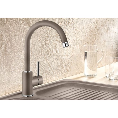 Смеситель Blanco MIDA Silgranit антрацит