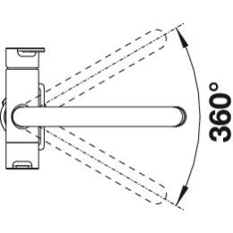 Смеситель Blanco TRIMA Хром + фильтр для воды BWT-БАРЬЕР EXPERT STANDARD хром