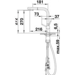 Смеситель Blanco FONTAS-S II SILGRANIT антрацит