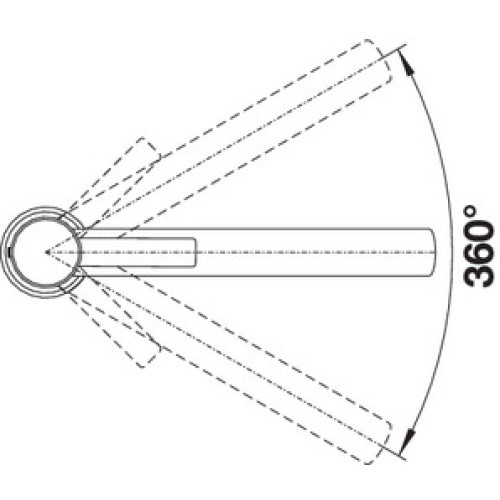 Смеситель Blanco AMBIS нержавеющая сталь полированная