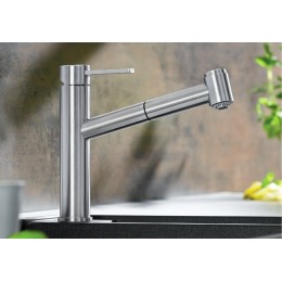 Смеситель Blanco AMBIS-S нержавеющая сталь полированная