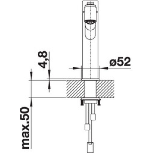 Смеситель Blanco AMBIS-S нержавеющая сталь полированная