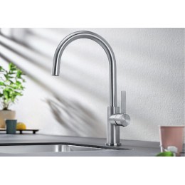 Смеситель Blanco CANDOR полированная нержавеющая сталь