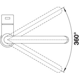 Смеситель Blanco CANDOR полированная нержавеющая сталь