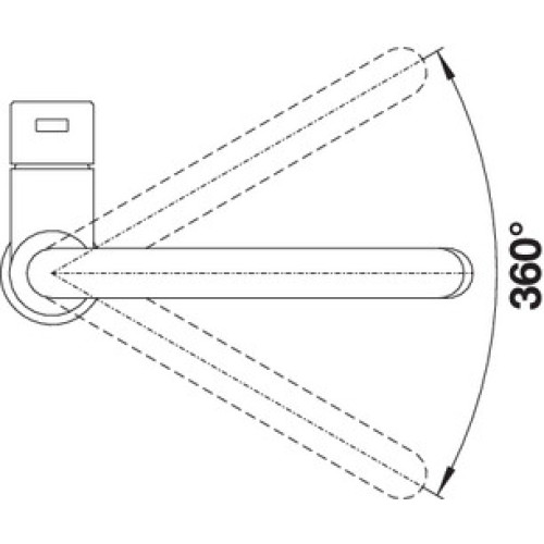 Смеситель Blanco CANDOR полированная нержавеющая сталь
