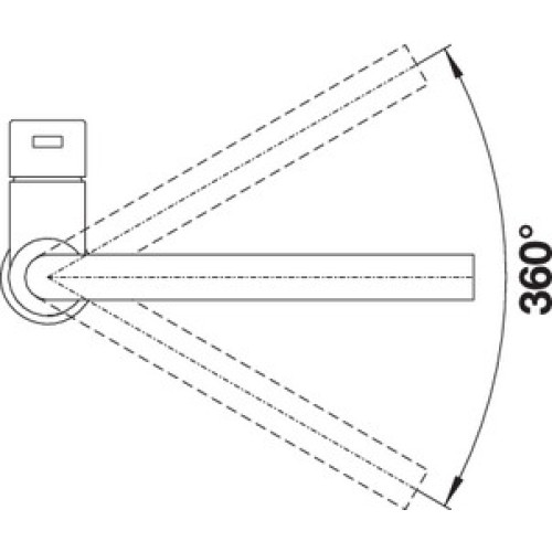 Смеситель Blanco LANORA полированная нержавеющая сталь