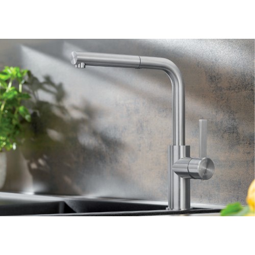 Смеситель Blanco LANORA-S полированная нержавеющая сталь