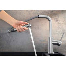 Смеситель Blanco LANORA-S полированная нержавеющая сталь