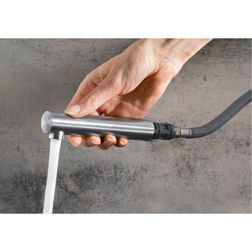 Смеситель Blanco LANORA-S полированная нержавеющая сталь