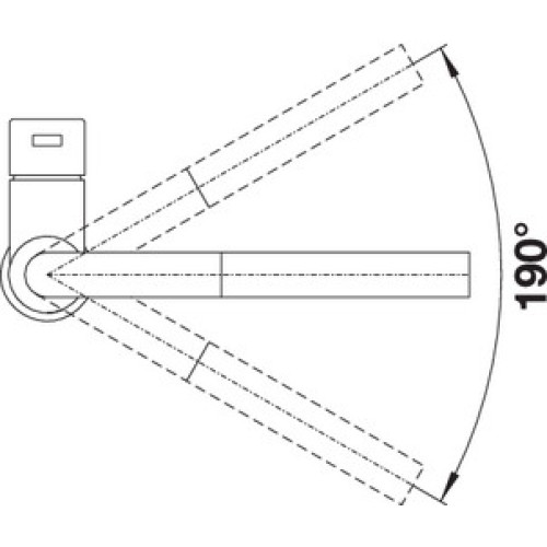 Смеситель Blanco LANORA-S полированная нержавеющая сталь