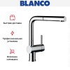 Смеситель Blanco Linus-S рычаг справа хром
