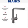 Смеситель Blanco Linus Silgranit темная скала