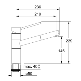 Смеситель Franke 350 хром/серебристый