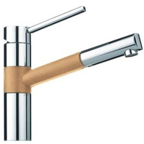 Смеситель Franke 350 хром/бежевый