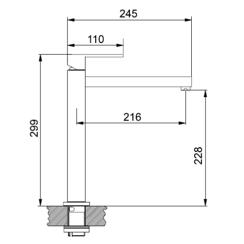 Смеситель Franke Planar Crystal хром/черный