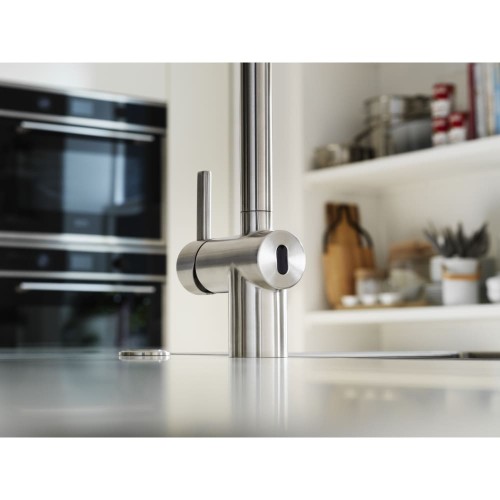 Смеситель Franke Atlas Neo Sensor выдвижной шланг нержавеющая сталь