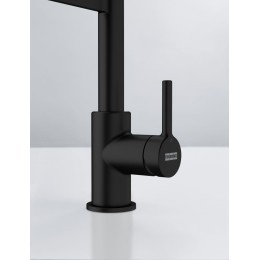 Смеситель Franke Lina Semi-pro с выдвижным шлангом черный матовый