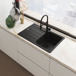 Смеситель Franke Lina Semi-pro с выдвижным шлангом черный матовый