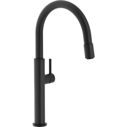 Смеситель Franke Pescara поворотный ноcик Up & Down черный матовый