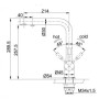 Смеситель Franke Atlas Clear Water нержавеющая сталь