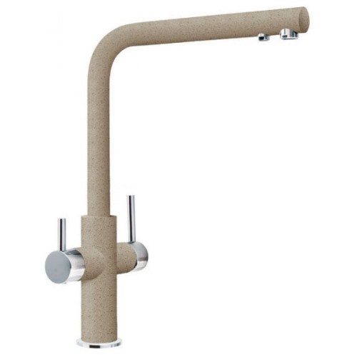 Смеситель Franke Neptune Clear Water хром/миндаль