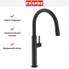 Смеситель Franke Pescara поворотный ноcик Up & Down черный матовый