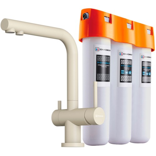 Комплект смесителя Omoikiri NAGANO BE-P + PURE DROP LITE