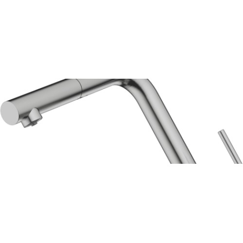 Смеситель Omoikiri KARATSU-S BN нержавеющая сталь