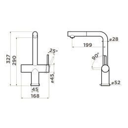 Смеситель Omoikiri KARATSU-S LG светлое золото