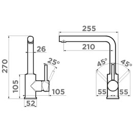 Смеситель Omoikiri NAKAGAWA CH-P