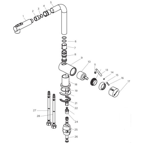 Смеситель Omoikiri TANIGAWA-SB C