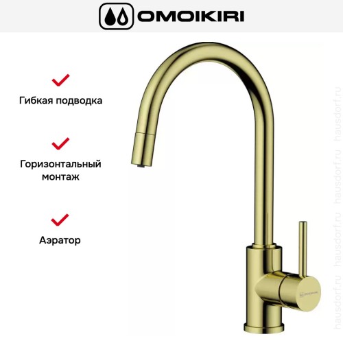 Смеситель Omoikiri Shinagawa 2 Plus-LG