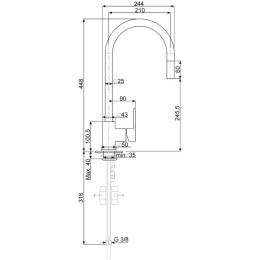 Смеситель Smeg MID2CR