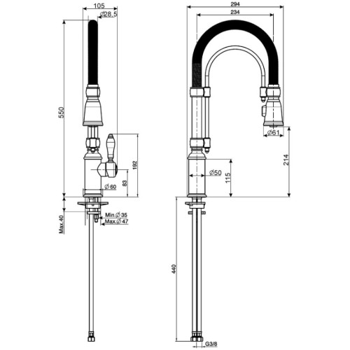 Смеситель Smeg MIDR7RA-2