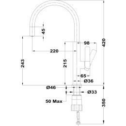 Смеситель Teka FOT 995 BRASS