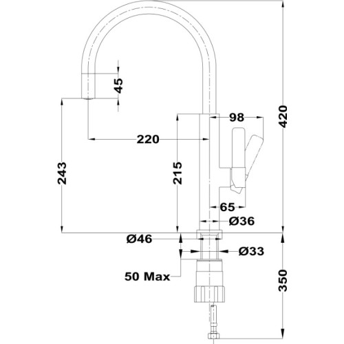 Смеситель Teka FOT 995 BRASS