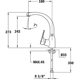 Смеситель Teka MTP 915 CHROME
