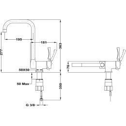 Смеситель Teka MTP 984 CHROME
