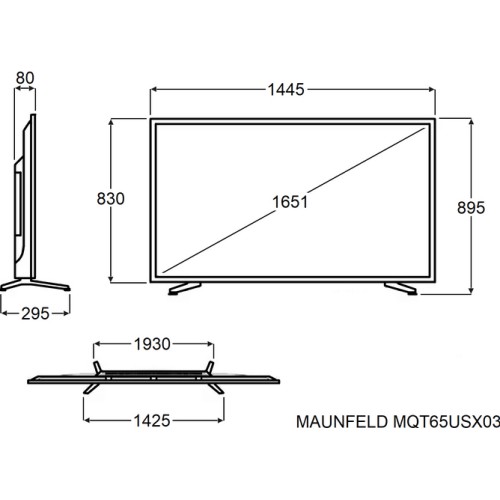 Телевизор Maunfeld MQT65USX03