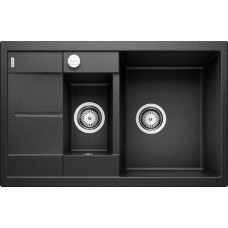 Кухонная мойка Blanco Metra 6 S Compact Silgranit, черный, с клапаном-автоматом, 525925