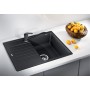 Кухонная мойка Blanco Zia 45 S Compact Silgranit, черный, 526009