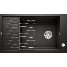 Кухонная мойка Blanco Elon XL 8 S Silgranit, черный, с клапаном-автоматом, 525885
