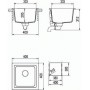 Кухонная мойка Schock Euro 40 (N-100), оникс, Cristalite 400x400