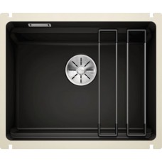 Кухонная мойка Blanco Etagon 500-U керамика PuraPlus, черный, с отв. арм. InFino, 525155