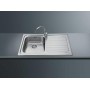 Кухонная мойка Smeg SP791DN, Нержавеющая сталь с PVD-покрытием, цвет серебро